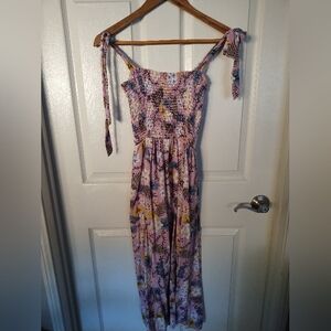MINKPINK lavender floral midi dress